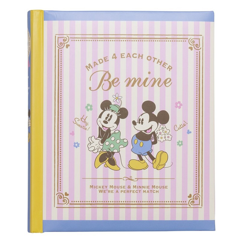 ナカバヤシ アルバム 背丸ブック式 L判 2段 160枚収納 ミッキー&ミニー 23315