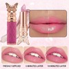 3pcs Petal Color-changing Lip Balm, Long-lasting, Moisturizing, Not Easily Fading,
