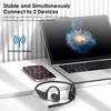 Gixxted Open Ear Headphones with Mic, Bluetooth Headset with Microphone,