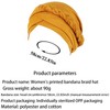YEHUDAF LEE Women's Turban Braid Headwear Headscarves Chemo Cap Pre-Tied