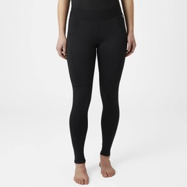 HORZE Nadia Women's High Waist Silicone Full Seat Riding Tights with Phone Pockets - Black - 26