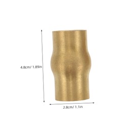 Mobestech 1 Set Copper Elderly Cane Joint Set Slip Brass Ferrule Accessories for Seniors DIY Replacement for Enhanced Safety and Longevity in Walking Sticks