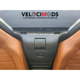 VelociMods WIND DEFLECTOR SLOT caps for Mazda Miata MX5 ND and Fiat 124 Spider | VelociMods