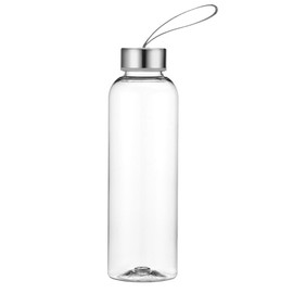 Vllcsla Water Bottle Transparent Plastic Water Bottle 300 ml / 400 ml / 580 ml, Leak-proof and BPA-Free Reusable Sports Bottle with Handle, No Straw, Dishwasher Safe