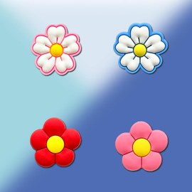 Hedbitoyo Flowers Silicone Beads, Cute Beads for DIY Crafts Jewelry Necklaces Bracelets Keychain Pen Making
