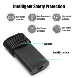 130W AC Adapter for Dell Xps 15 9530 9550 9560 9570 7590 Precision 5510 5520 5530 5540 inspiron Plus 7000 7420 7430 7348 7501 7510 7610 7620 7630 Laptop OptiPlex Insp Iron AIO 24 27 22 20 Deskto