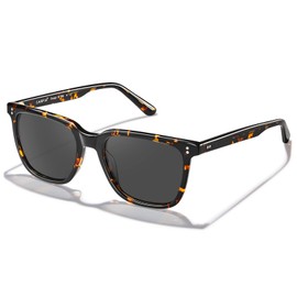 CARFIA Retro Square Mens Sunglasses Polarised Eyewear 100% UV Protection for Driving Travel
