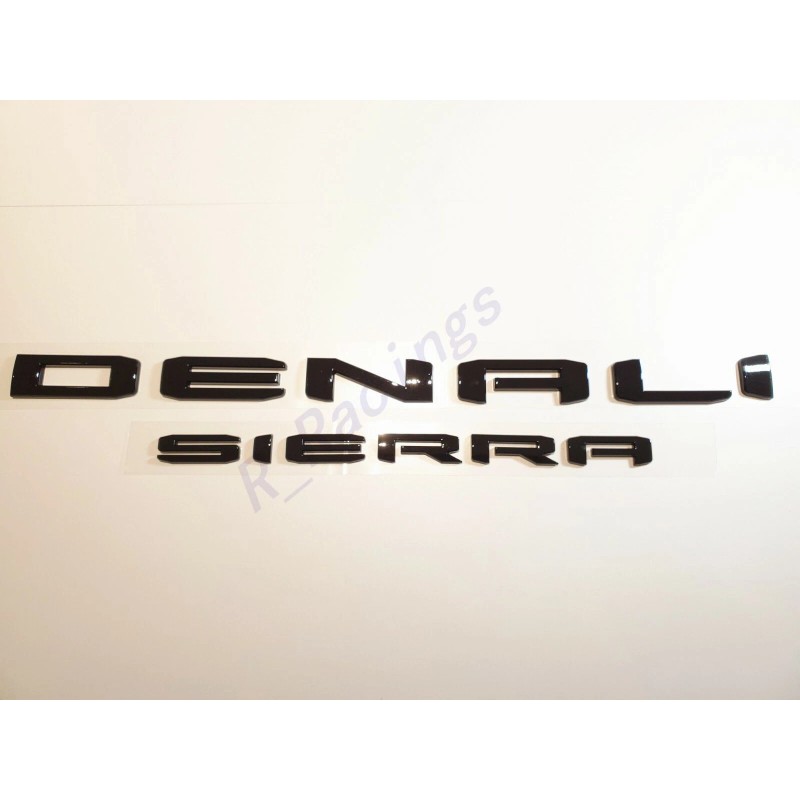 GMC OVERLAY Gloss Black DENALI Sierra Emblems 2019+ GMC Sierra
