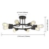 BONLICHT 8 Lights Semi Flush Mount Sputnik Ceiling Light Modern