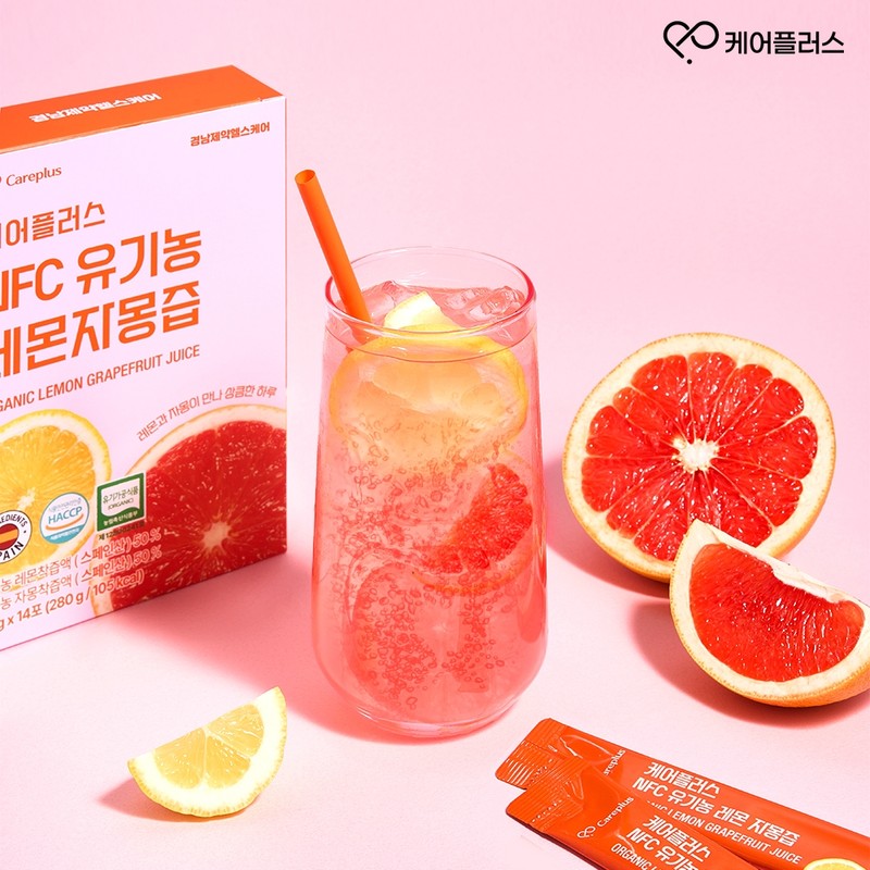 Care Plus NFC Organic Lemon Grapefruit 6 Boxes (20g /