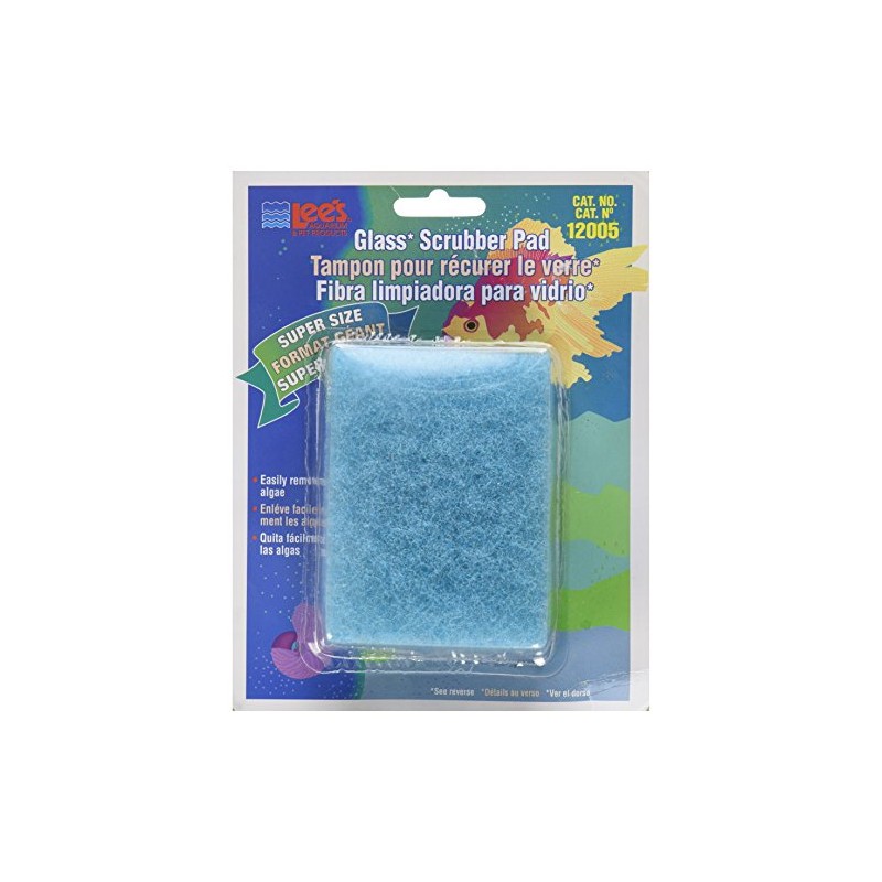 Lee's Pet Products ALE12005 Coarse Glass Algae Scrubber Pad for