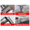 VALYRIANTOOL 8PCS Carbide Burr Set 1/4" Shank, Double Cut Tungsten