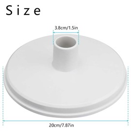 Leanockesa SP1106 Pool Vacuum Skimmer Cover, Replacement Top Lid for Skimmer Basket SP1082 SP1104 SP1085 SP1075, In Ground Swimming Pool Vacuum Adapter Plate, Durable Skim Vac Cover Accessories