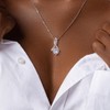 Promise 14k White Gold Necklace for Girlfriend | Romantic Birthday