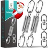 Poprkdre Swing Spring Steel Spring, Hanging Chair with 2 Carabiner