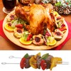 15cm Inch Stainless Steel Skewers ShishKebob, Cocktail Sticks, 50 Reusable