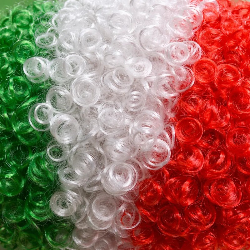 Peluca Tricolor México Mundial Para Fiestas Y Disfraces