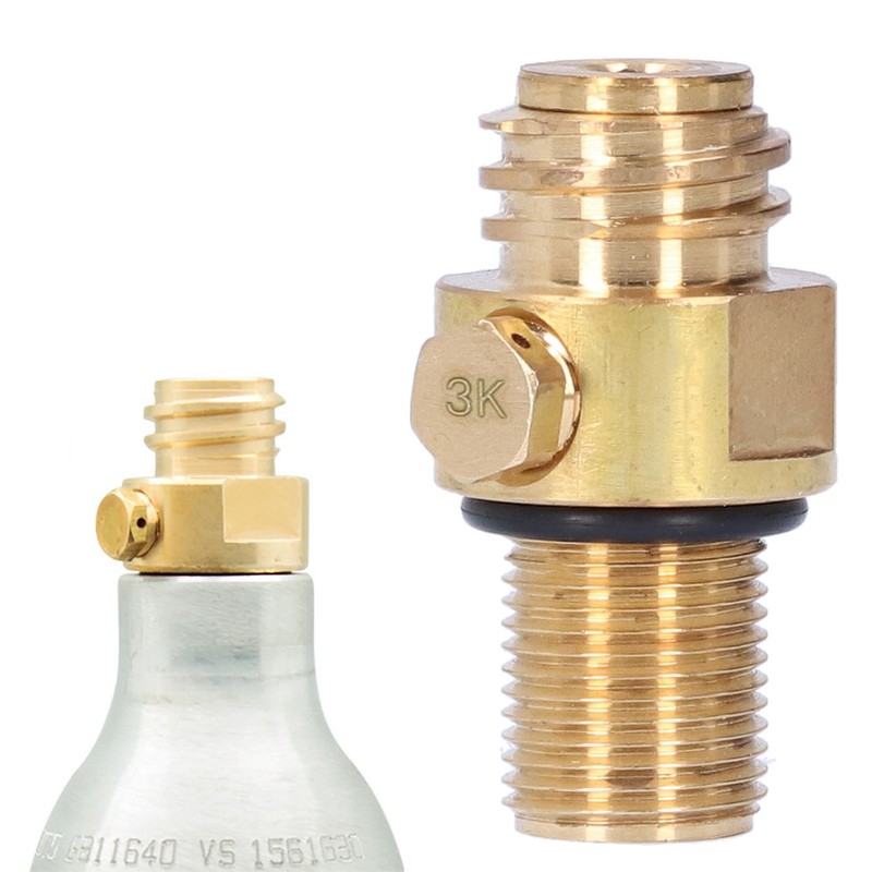 M18x1.5 Thread CO2 Cylinder Refill Adapter Pin Valve Converter Accessories