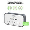 Belkin Wall Mount Surge Protector - 3 AC Multiple Outlet