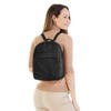 X-ZONE 020625 Rucksack Genuine Leather for Men and Women, black,