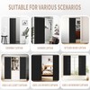 Vatge Closet Door Curtain Room Divider Drapes, Pleated Folding Style