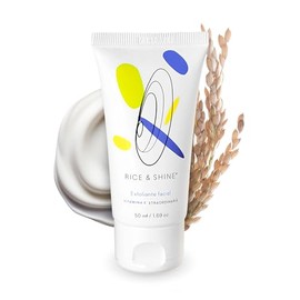 RICE & SHINE | Exfoliante Facial con Aceite de Germen de Arroz | Skin Care 100% Natural - 60% más de Vitamina E que el Aceite de Argán | Limpieza Profunda y Suavidad en la Piel