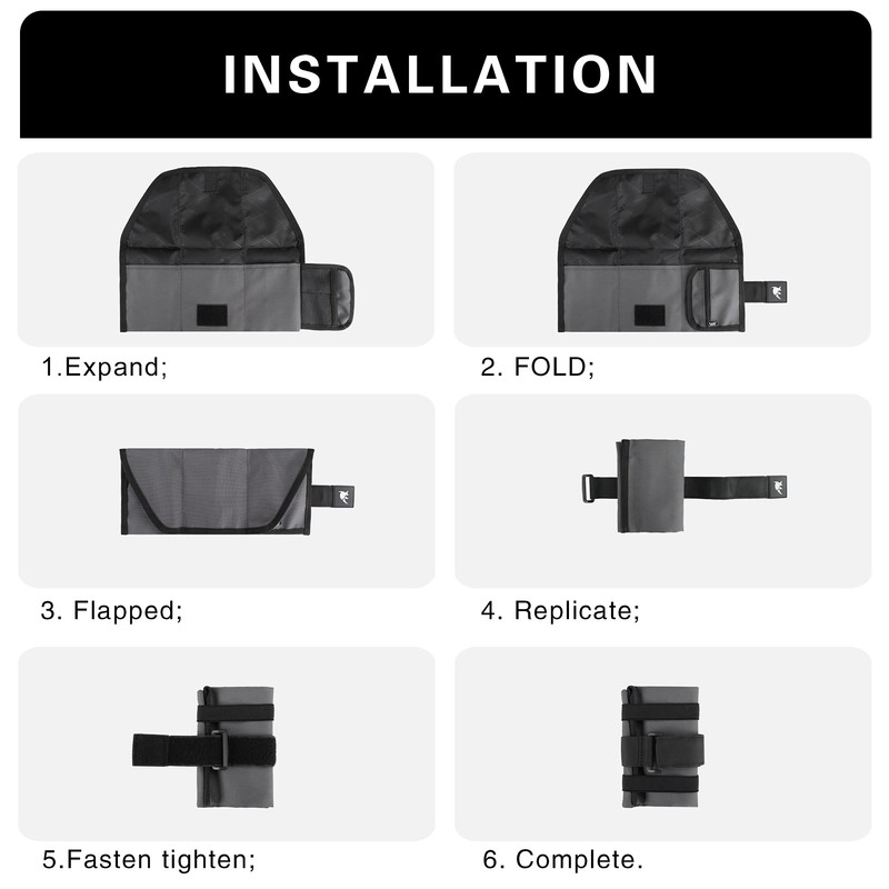 Rhinowalk Bicycle Saddle Bag for Repair Tool Folding Bag Bicycle