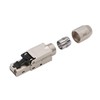 SATMAXIMUM Cat8 Shielded Tool-Free RJ45 Connector, Field Termination Plug, 22-26AWG,