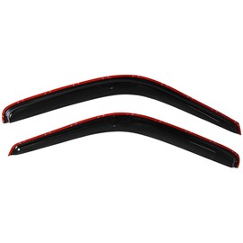 Window Visors Compatible With 1994-2001 Dodge Ram, In Channel Smoke Slim Style Wind Deflector 2Pcs by IKON MOTORSPORTS, 1995 1996 1997 1998 1999 2000