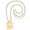 RAIDIN Stainless Steel 18K Gold Silver Plated Cute Fox Necklace