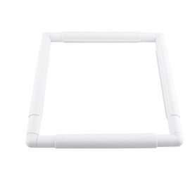 Metuynm Square Embroidery Hoop, 11inch Plastic Cross Stitch Frame Clip White DIY Sewing Tools Hoops Craft Embroidery Snap Frame Hoop for Cross Stitching Quilting, Needlepoint, Silk-Painting