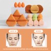 Juego de 15 esponjas de maquillaje,polvo facial, esponjas de maquillaje,