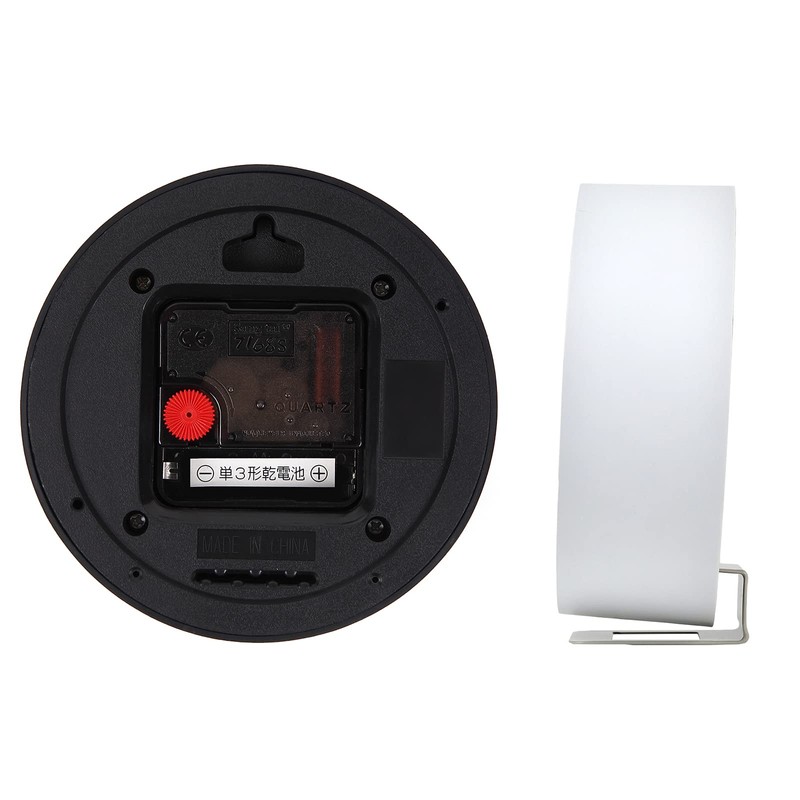 Mag W-752WH-Z Table Clock, Analog, Hook Pit, Silent, Continuous Second