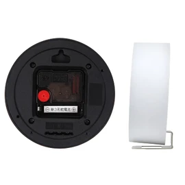 Mag W-752WH-Z Table Clock, Analog, Hook Pit, Silent, Continuous Second Hand, Multifunctional, White