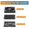 Sourcingmap 5 PCS Black PC Fan Dust Filter Dust Proof