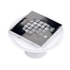 Oatey 42237 PVC Shower Drain with Snap-Tite Square Top Stainless
