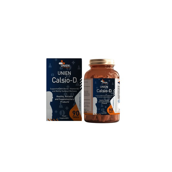 UNIEN Pharma Calsio-D 90 Tablet / Kalsiyum, Magnezyum, Çinko, Manganez,