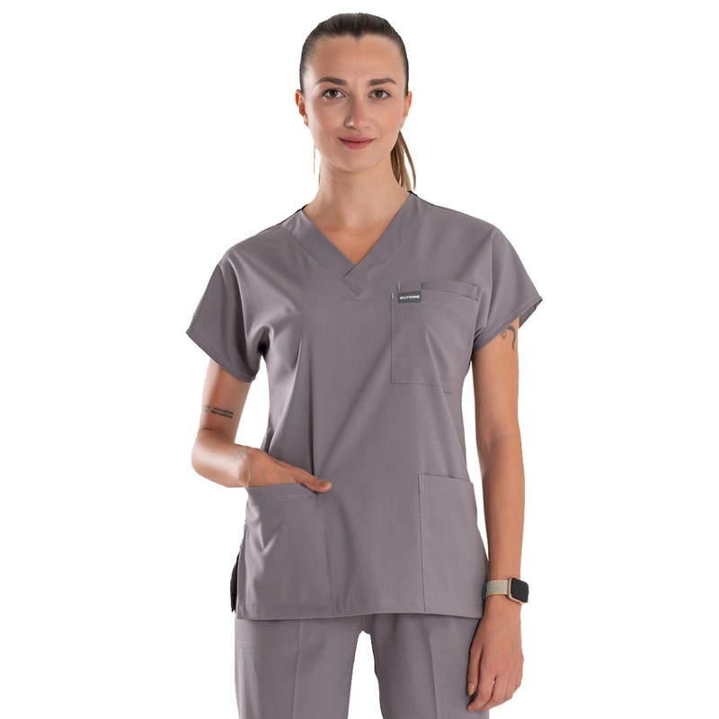 ELLYSHINE Medical Uniforms & Scrubs Set | V-Neck Scrub Top