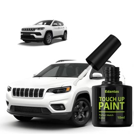 Edantas PWQ Pearl White Touch Up Paint for Jeep Cars, Professional Auto Touch-up Paint Scratch Repair Kit, Automotive Paints Exact Match Compatible with Cherokee/Compass