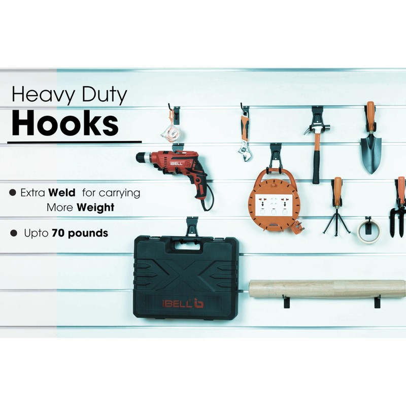 FELLER Slatwall Hooks and Slatwall Accessories - 20 Pack Premium