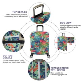 Travel Luggage Cover, Suitcase Protector Bag Fits 29-30 Inch Luggage Colorfulmaple