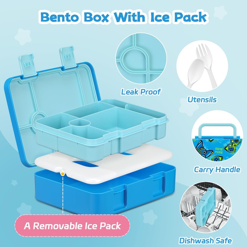 BEAQUEE Bento Lunch Box Kids and 9oz Soup Thermos –