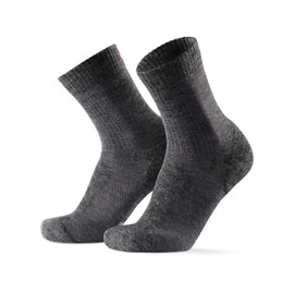 DANISH ENDURANCE Lightweight Merino Wool Hiking Socks, Warm Outdoor & Trekking Socks, Wool Socks, Padded, Anti-Blister, for Men & Women, 1 Pair