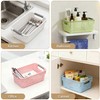 4-Pack Hollow Plastic Storage Baskets with Handles (Pink, Small)