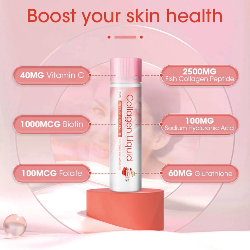 Alliwise Collagen Drink Marine Collagen Peptides Liquid Collagen Shot Collagen