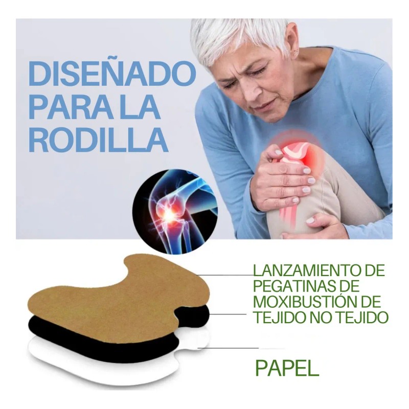 100 Parches Alivia Dolor Musculares Rodilla Espalda Natural