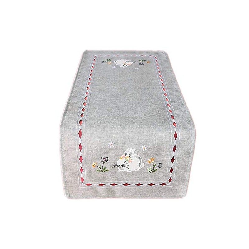 Raebel Easter Light Grey Tablecloth Table Runner Doilies Easter Decoration