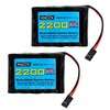 AMZZN 2PCS 6.0V 2200mah AA NiMH battery with Hitec connector