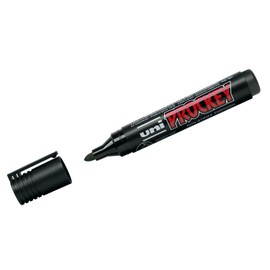 uni-ball 159199 - Marker Uni Prockey, Rundspitze, 1,5 - 3 mm, schwarz, 1 Stück