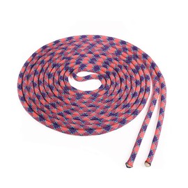 Atwood Rope MFG Double Dutch Jump Rope - 3/8 Inch - 18 Feet - Kids Adults (Purple Checker with Teal Tracer, Single 18ft Rope)